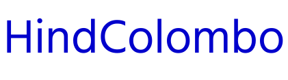 Hind Colombo шрифт